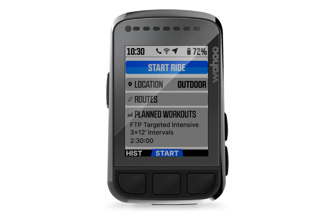 An example of the new Wahoo ELEMNT interface